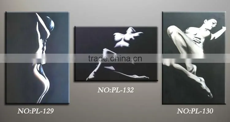 open hot sexi images for girls hand painted football star african women oil paintings YB-70
