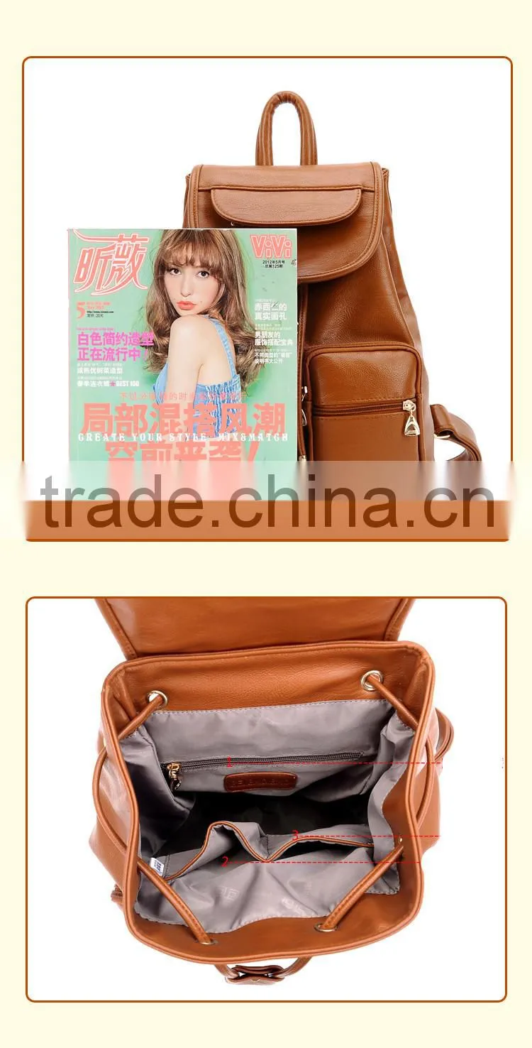 latest fashion backpack pu backpack lady backpack school backpack
