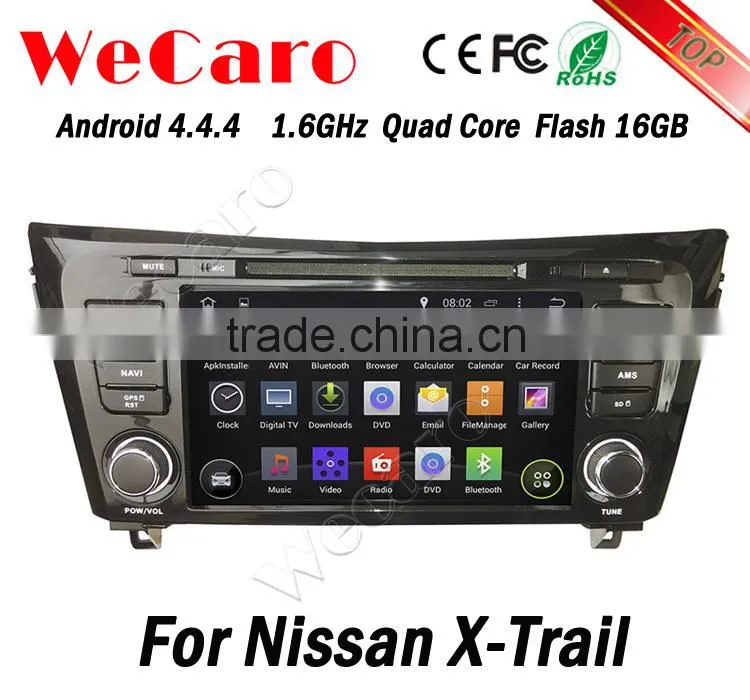Wecaro WC-NU8052 android 4.4.4 car dvd for nissan x-trail car radio navigation system 2014 3G wifi playstore