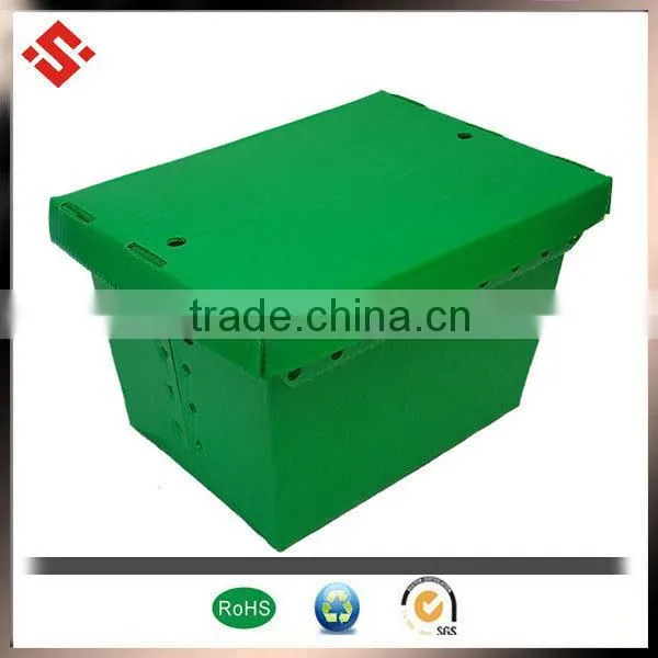 2015 PP carry box with handles & corrugated plastic postal tote