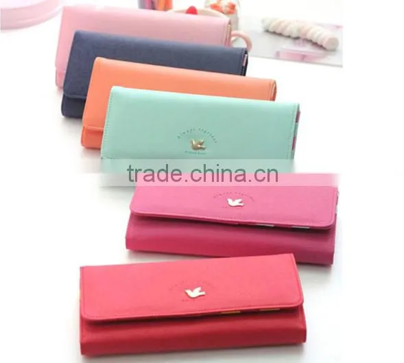 Hot Sale Fashion PU Women Famous Branded Wallet