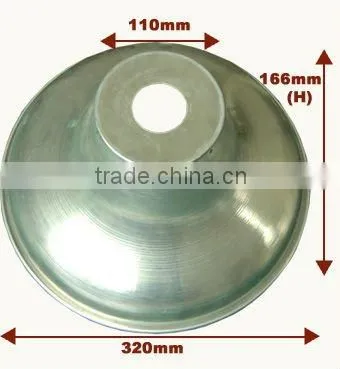 Alum. lamp shade cover and lamp cord