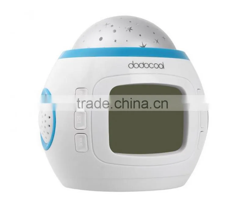 Music star Kid Baby Room Bedroom Music Alarm Clock Sky Star Night Light Projector Lamp