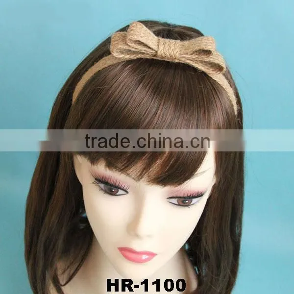 Handmade Retro Hemp Rope Elastic Stretchy Hair Band Headband