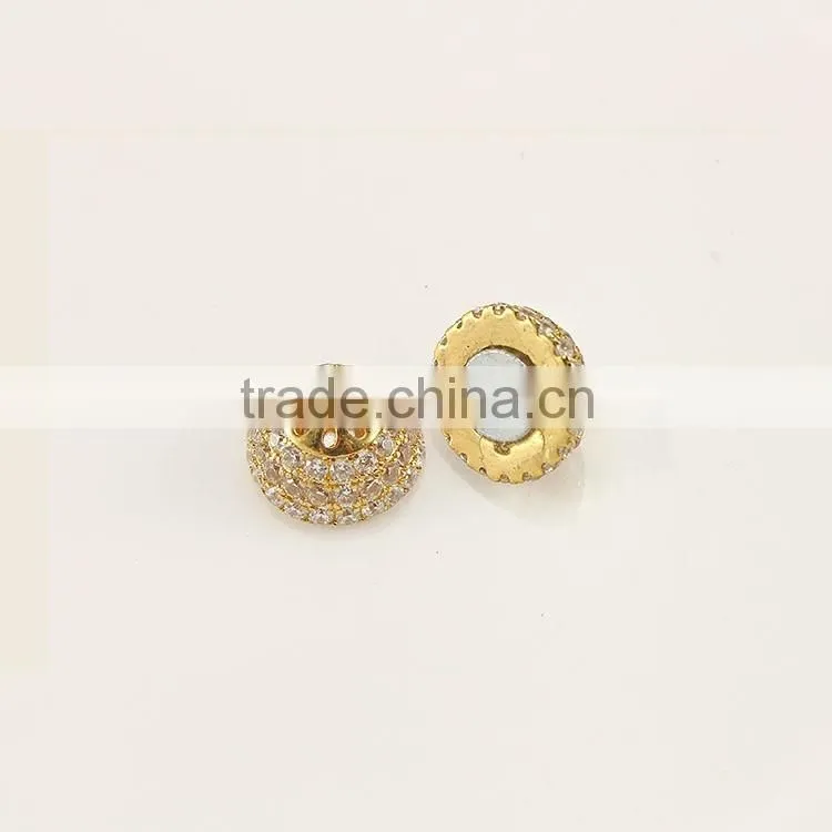 CZ6630 High quality mirco cz pave magnetic clasp for jewelry