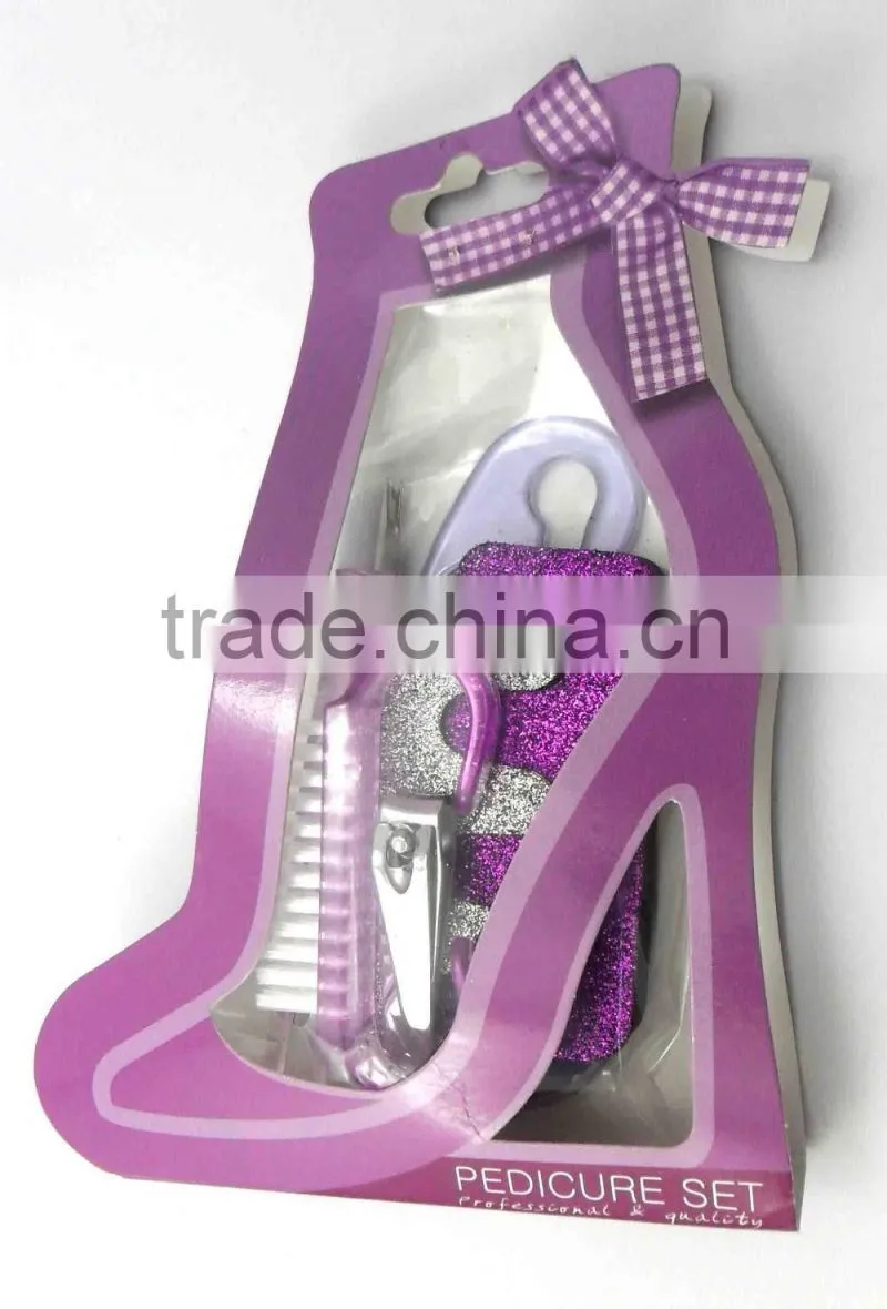 FS1094 Fashion disposable manicure pedicure kit with 5 pcs