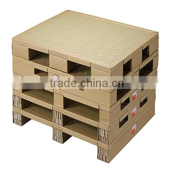 Euro size wrapped paper edge protectors around paper pallet rack load capacity