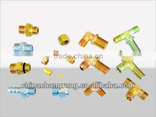 7 pieces fittings Three pieces for nylon tubing Ring
