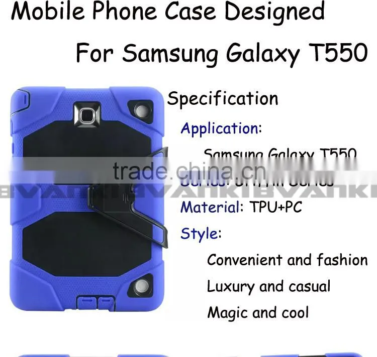 Rugged Hybrid Silicone Tablet Case For Samsung Galaxy Tab A 9.7 inch T550 Smart Robot Back Cover,Hybrid Rugged Shockproof Cover