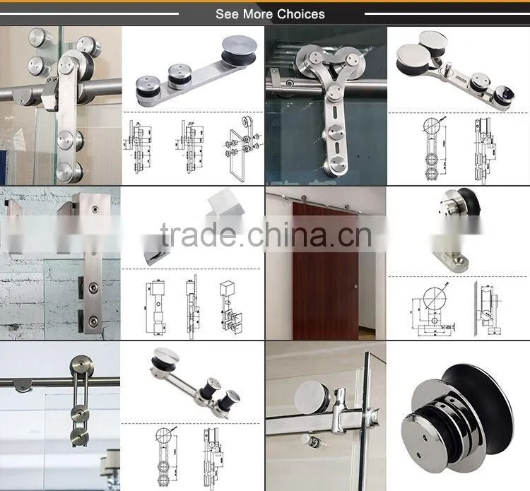 2016 Hot sale sliding solid wooden wardrobe door roller system