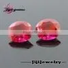 synthetic loose oval rough rubies corundum gemstones for sale
