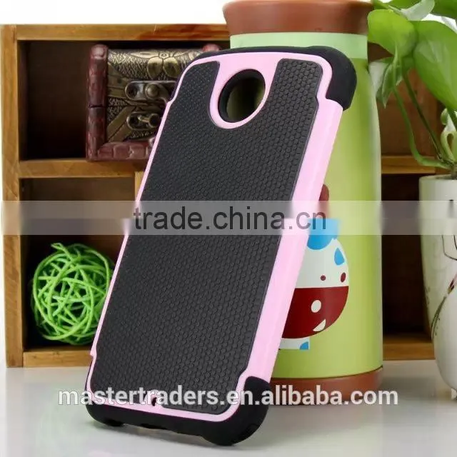 Cheap Hard PC Football Grain 3 in 1 Back Cover Case For HTC NEXUS 6 MT-3062