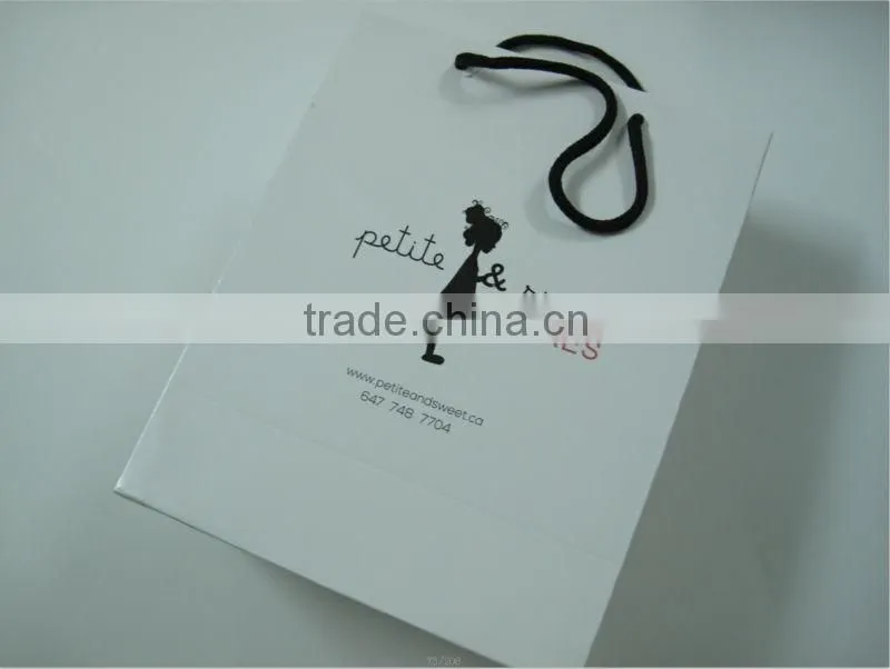 Elegant simple luxury high quality paper bags