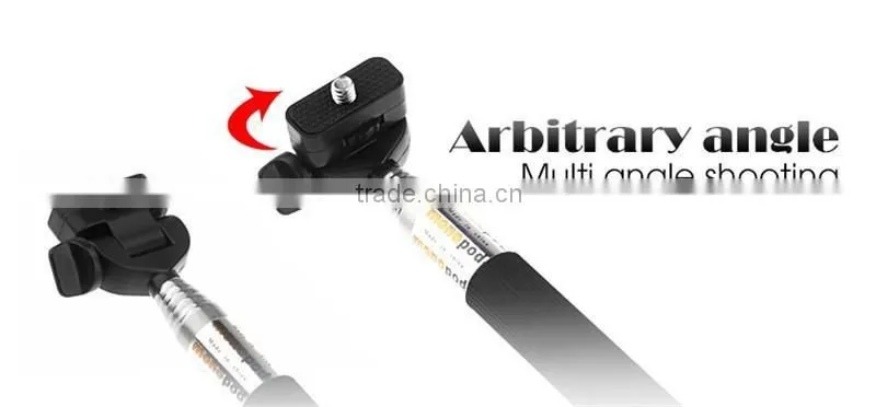 GP55 Camera Accessories Camera Self Stick Monopod for Handheld Extendable Pole Monopod with Adapter Mount