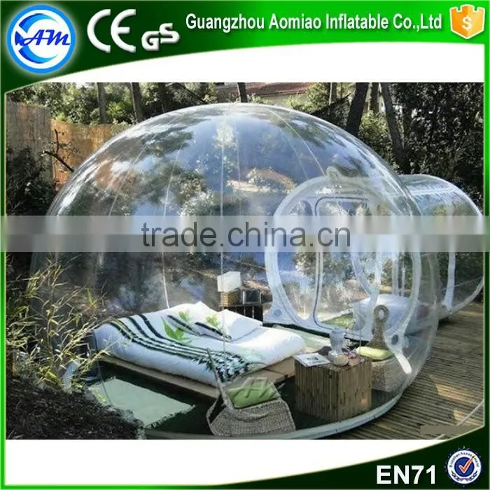 Hot sale inflatable clear bubble tent,transparent camping tent waterproof camping tent