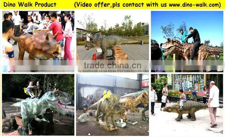 Animatronic walking dinosaur amusement rides for sale