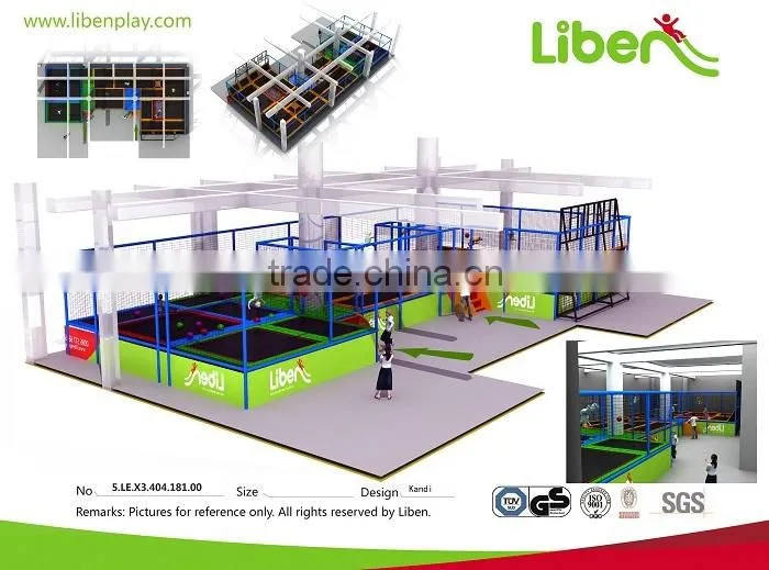 olympic standard trampoline set for indoor amusement park LE.X3.404.181