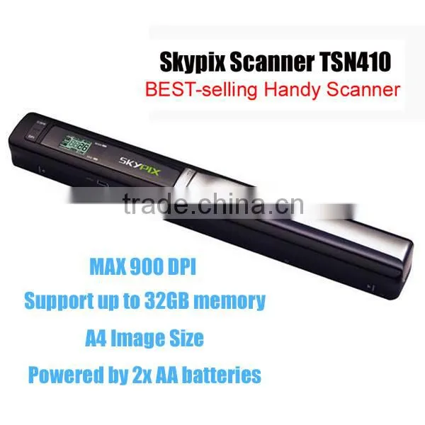 Cordless Scanner A4 Color Handyscan 900DPI Portable Handheld Scanner for Document Receipt