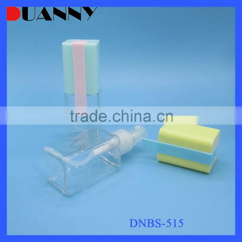 Square Cosmetic PET Spray Bottle Packaging,Square Cosmetic Spray Bottle