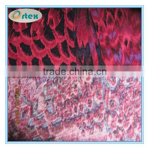 super quality printed 95% viscose 5% elastane fabric