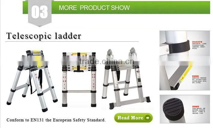 EN131 certification safety home use aluminium ladders household ladder