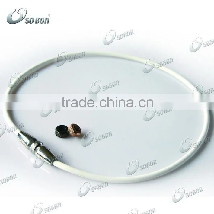 Cheap silicone titanium pain relief sports necklace wholesale
