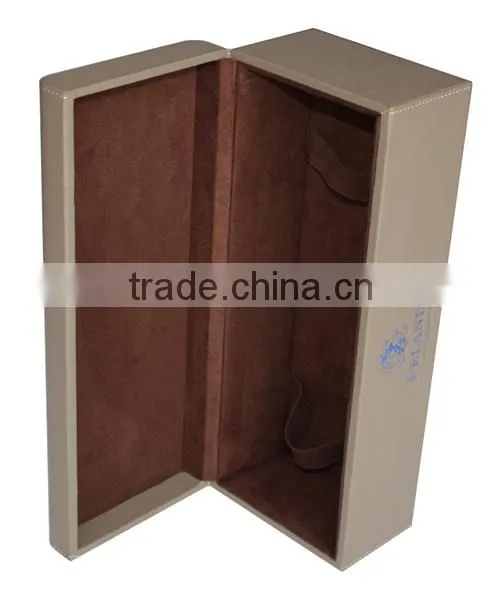 Single Leather Wine Travel Carrying Case
