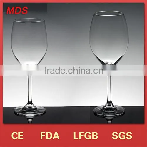 Eco-Friendly Feature Glass Red Crystal Long Stem Wine Glass
