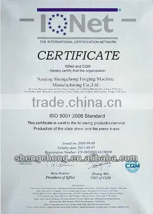 scmt CE Hydraulic machinery qc12y-20x6000 sheet metal shear cutter machine