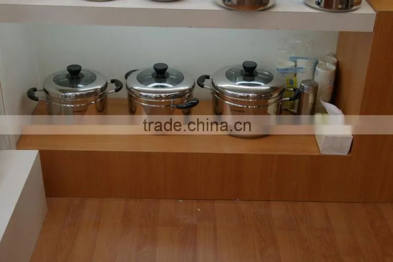 2 Tier stainless steel steamer for electrothermal oven