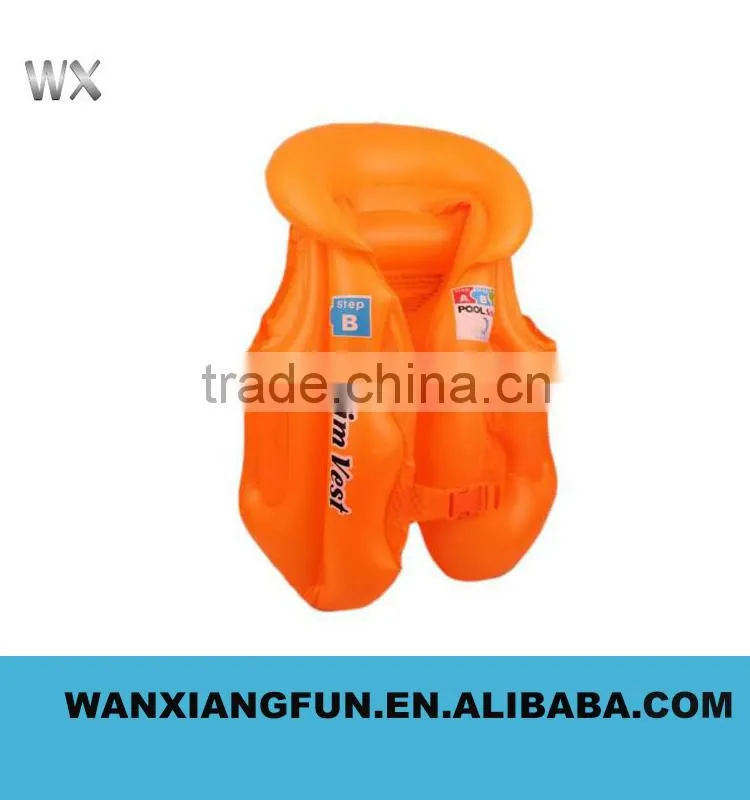 Wholesals Promotional Water floating inflatable life vest for children and adult