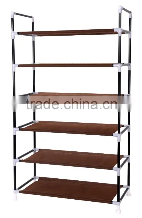 6 layers waterproof folding rotating shoe rack for sale