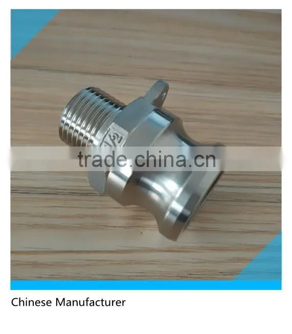 316 Stainless Steel Quick Coupling Type F 1/2" Male Thread Adaptor