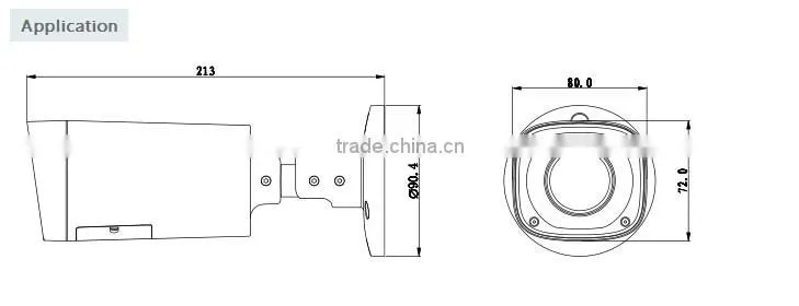 2016 Newest Outdoor IR Bullet 1080p DAHUA HDCVI Camera