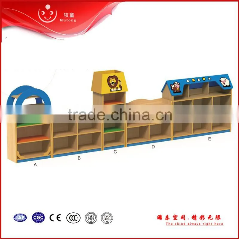 kindergarten wooden kids toys wall unit furniture
