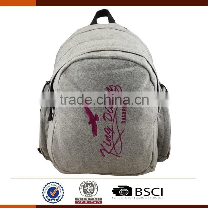 Stylish Kids Casual Backpack With Embroidery Logo
