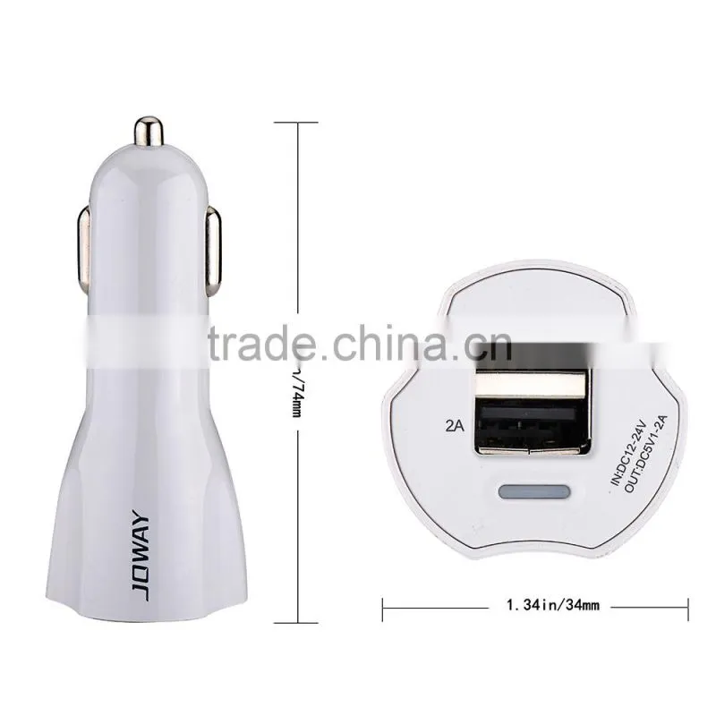 fast charging dual port mini usb car charger with RoHs CE FCC