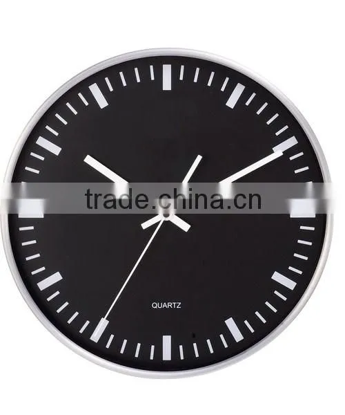 wholesale wall mounted clock, round metal decorative wall clock