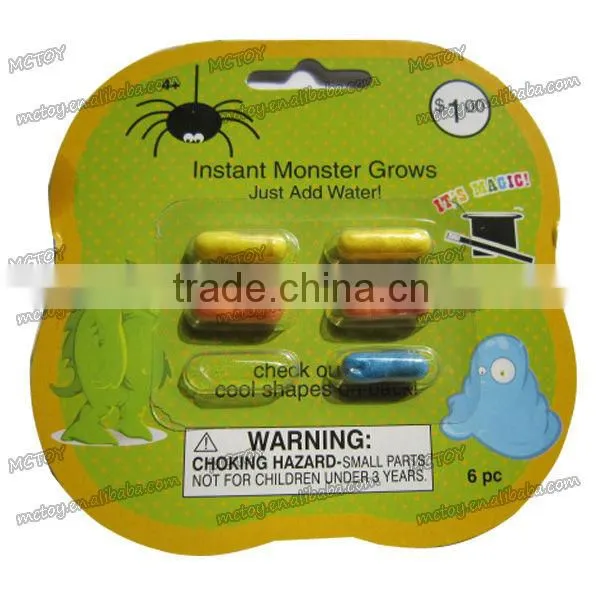 Growing Halloween capsule joke funny toys magic growing capsules