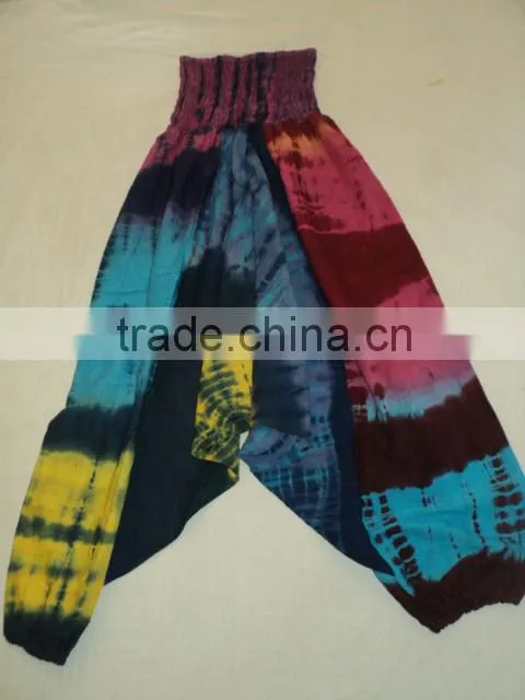 hand tie dye indian harem pants baggy