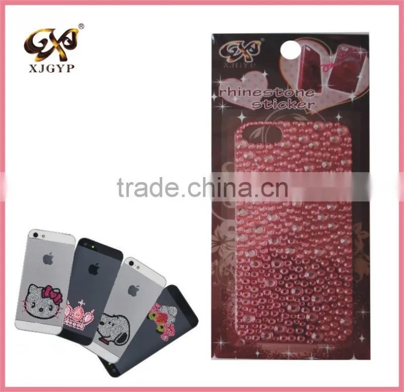 phone sticker skin/cell phone diamond stickers/3d phone rhinestone stickers