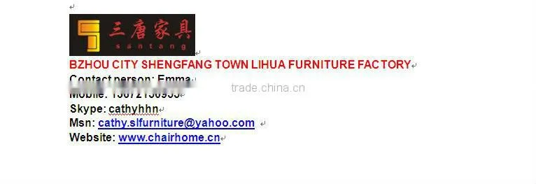 plastic folding PU conference chairs with writing board 1084B