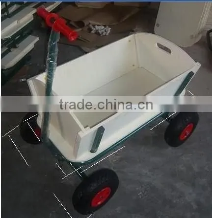 Woody Wagon Pull Along + Canopy- Flyer Cart Radio Trailer