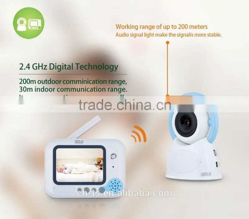 Digital 3.5" Color LCD Video Baby Monitor