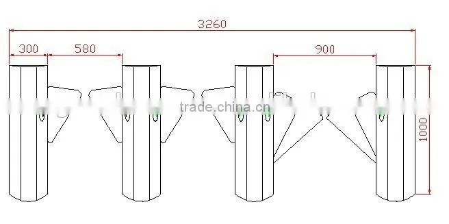 CE Approved 304 Stainless Steel Swing Turnstile,Electronic security entrance turnstile sliding gate
