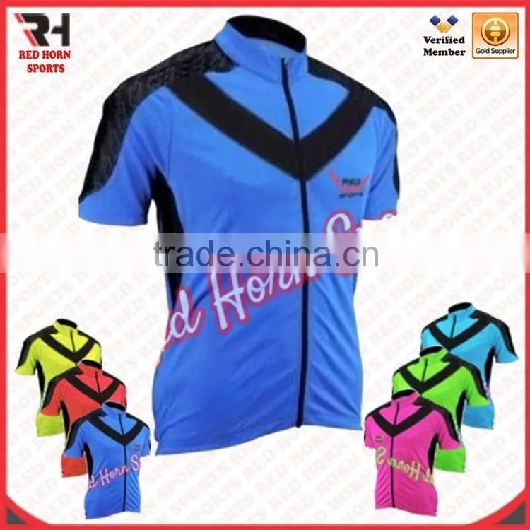 Mens Short Sleeve Cycling Coolmax Jersey, Breathable Cycling Jersey