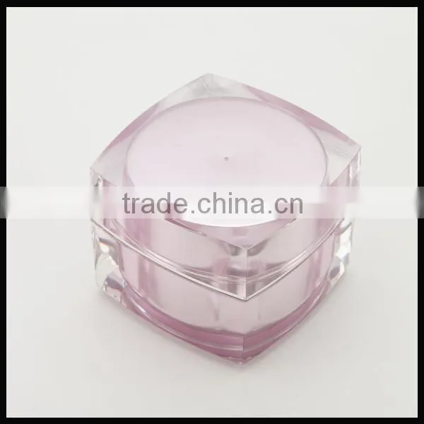 15g, 30g, 50g square acrylic cosmetic jar for skincare