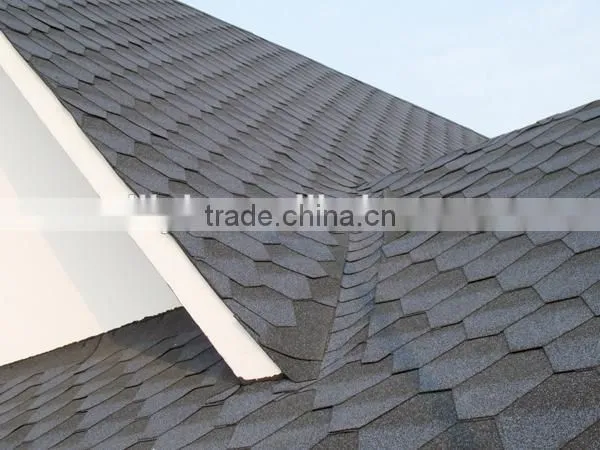 Double Decked Fiberglass Asphalt Shingle For Resort