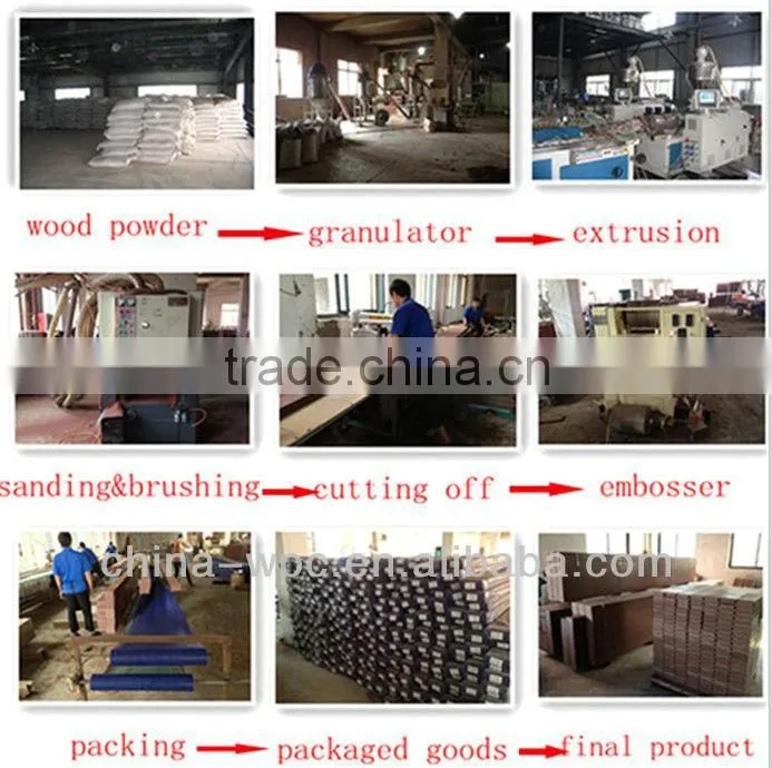 Wood outdoor decking