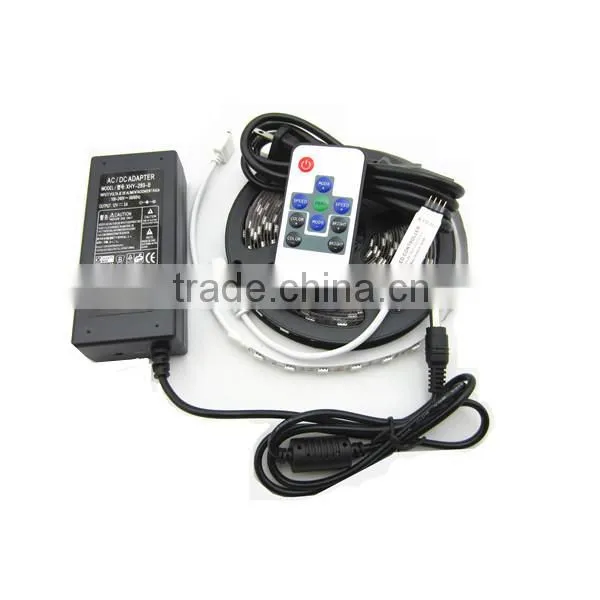 RF Wireless/IR Controller Flex RGB LED Light Strip, Color Changing RGB LED Strip Light Kit with Blister Packing CE &RoHS